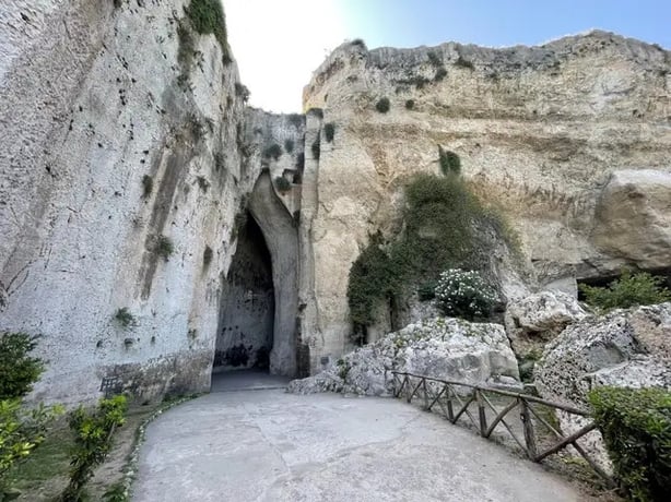 The Ear of Dionysus cave in Syracuse, Sicily (Ben Mitchell/PA)