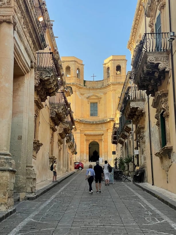The grand baroque streets of Noto, Sicily (Ben Mitchell/PA)