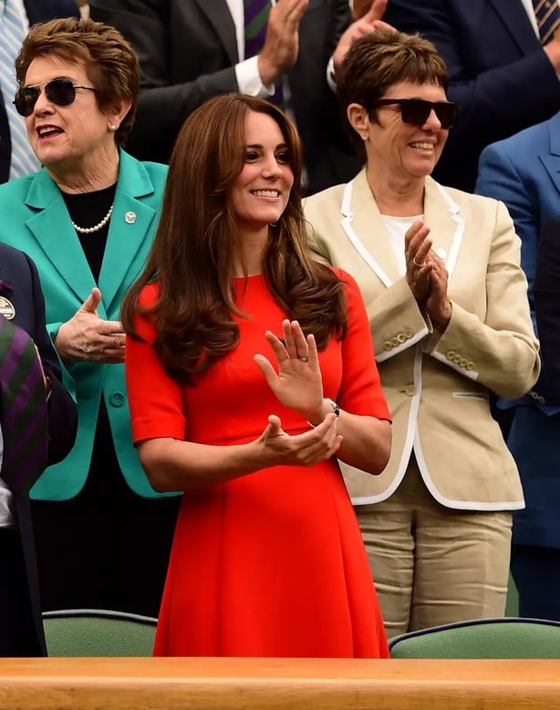 Kate at Wimbledon in 2015 (Dominic Lipinski/PA)