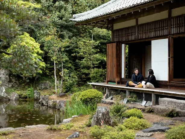 Kyoto's temples are surrounded by beautiful and serene gardens (GetYourGuide/PA)