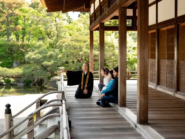 Tours of Ninna-Ji Temple are given by on-site monks (GetYourGuide/PA)