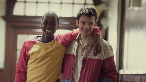 Ncuti Gatwa and Asa Butterfield, two of the series' breakout stars