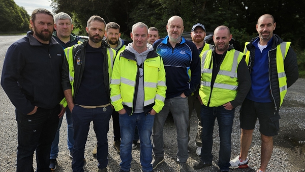 Workers outside the facility in Co Meath