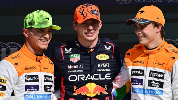 Norris, Verstappen and Piastri took the top three places for Sunday's race at Silverstone