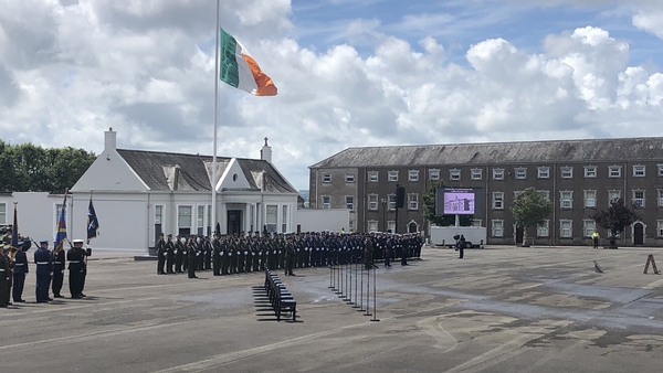 President Michael D Higgins, Taoiseach Leo Varadkar and other members of the Government attended the event at Collins Barracks in Cork