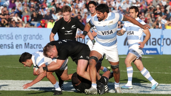 Sam Cane in action against the Pumas on Saturday