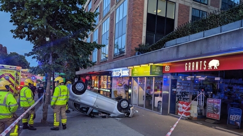 Investigation After Car Crashes Onto Dublin Path