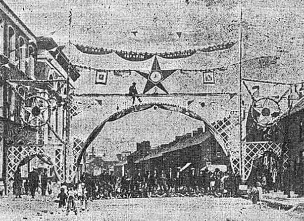 Century Ireland Issue 261 - Boyne Anniversary Decorations in Belfast Photo: Belfast Newsletter, 12 July 1923