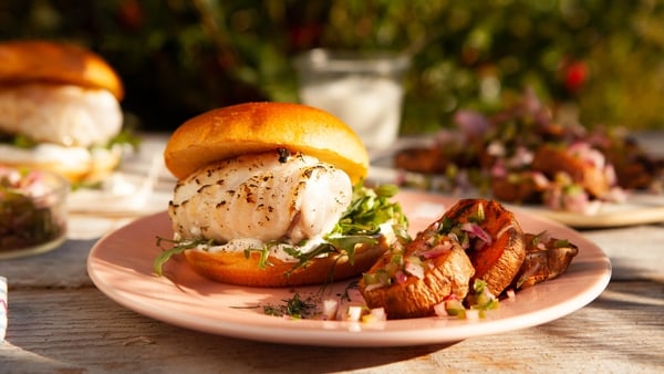 Monkfish is a rich and meaty fish, so works perfectly as a juicy chargrilled burger.