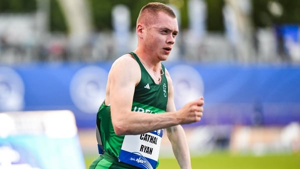 Cathal Ryan competing in 400m T47