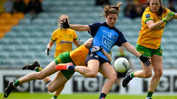 Kate Sullivan of Dublin shoots to score her side's second goal