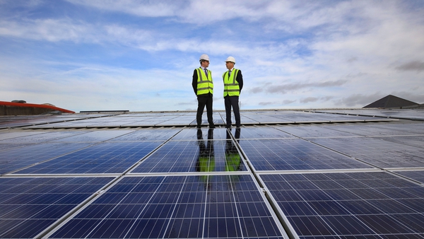 Daniel Murphy, Musgrave's Sustainability Manager and Michael O'Riordan, Riordan's SuperValu Fermoy where solar panels have been installed