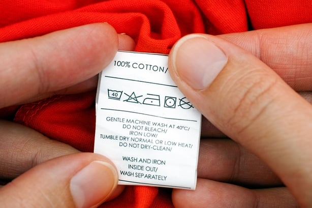 clothing care label