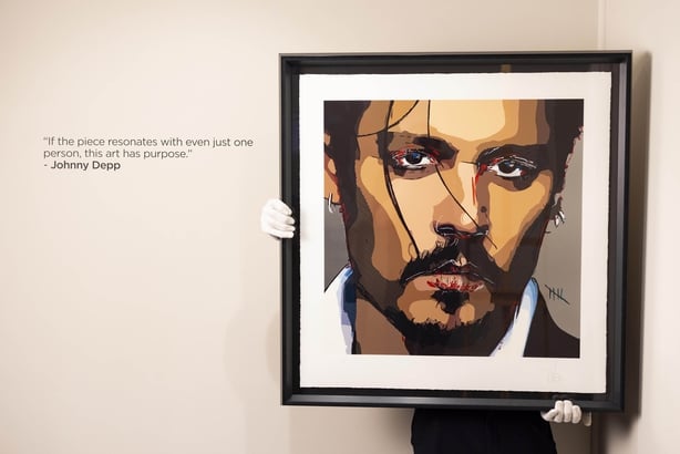 Johnny Depp unveils self-portrait