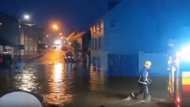 Flooding in Castlefinn, Co Donegal