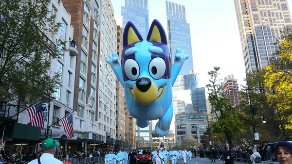 Australian cartoon Bluey has been such a big hit in the US that it even featured at last year's Macy's Parade