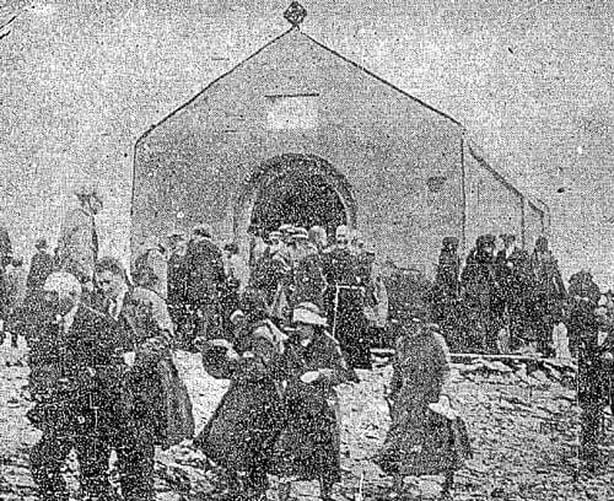 Pilgrims at Croagh Patrick Photo: Irish Independent, 30th July 1923