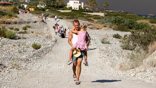 Fires sweeping through the Greek islands of Rhodes and Corfu are showing us favourite holiday destinations are no longer safe as climate change intensifies Photo: Getty Images