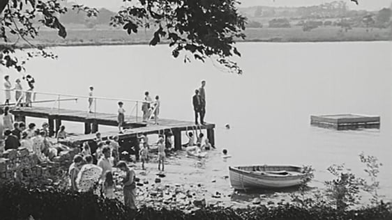 River Shannon tourism at Carrick-On-Shannon in County Leitrim, 1963.