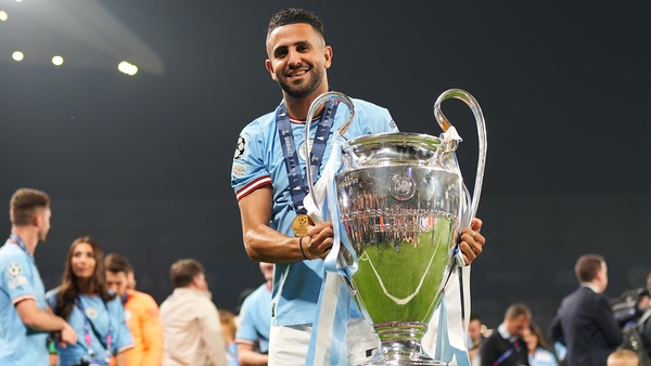 Riyad Mahrez won ten trophies with Manchester City
