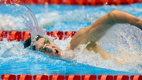 Daniel Wiffen swam his second fastest time ever in the 1500m final