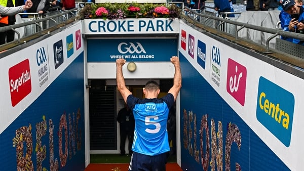 James McCarthy walks down the tunnel after winning their ninth All-Ireland crown
