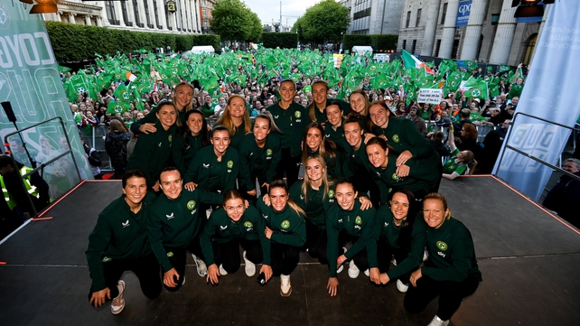 The Irish women's football team returned home in August to a rousing welcome in Dublin after their historic first trek to a World Cup. The team's captain Katie McCabe told the crowd that it was "just the start" for the Irish team.