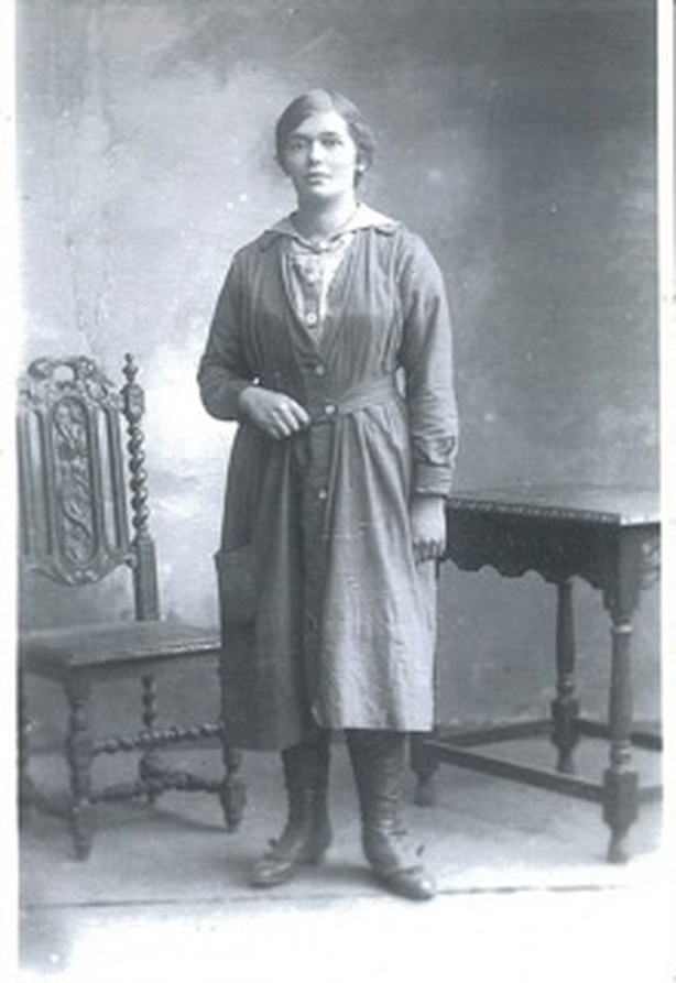 Violet Bennett in her Land Girl uniform