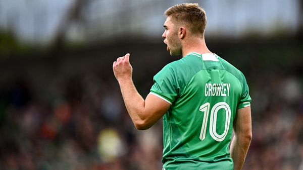Jack Crowley looked composed at out-half for Ireland