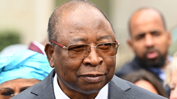 Niger's prime minister Ouhoumoudou Mahamadou pictured in Paris