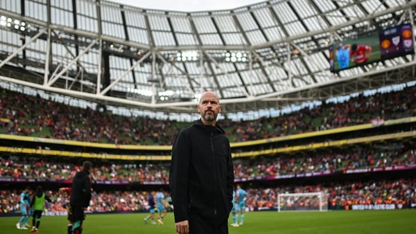 Manchester United manager Erik ten Hag after the pre-season friendly in Dublin 4