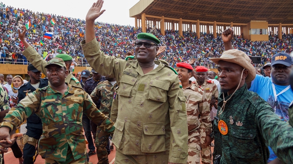 General Abdourahmane Tchiani (C) Commander of the Presidential Guard Regiment of Niger