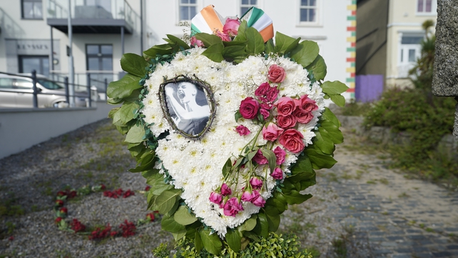 Floral tributes outside the home of singer-songwriter Sinead O'Connor, who died on 26 July aged 56. She was propelled to international stardom in 1990 with her version of 'Nothing Compares 2 U' and recorded ten solo albums over her career.