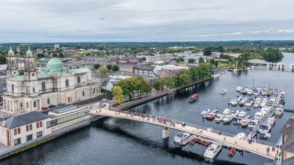 The new Athlone greenway bridge across the Shannon was opened in August