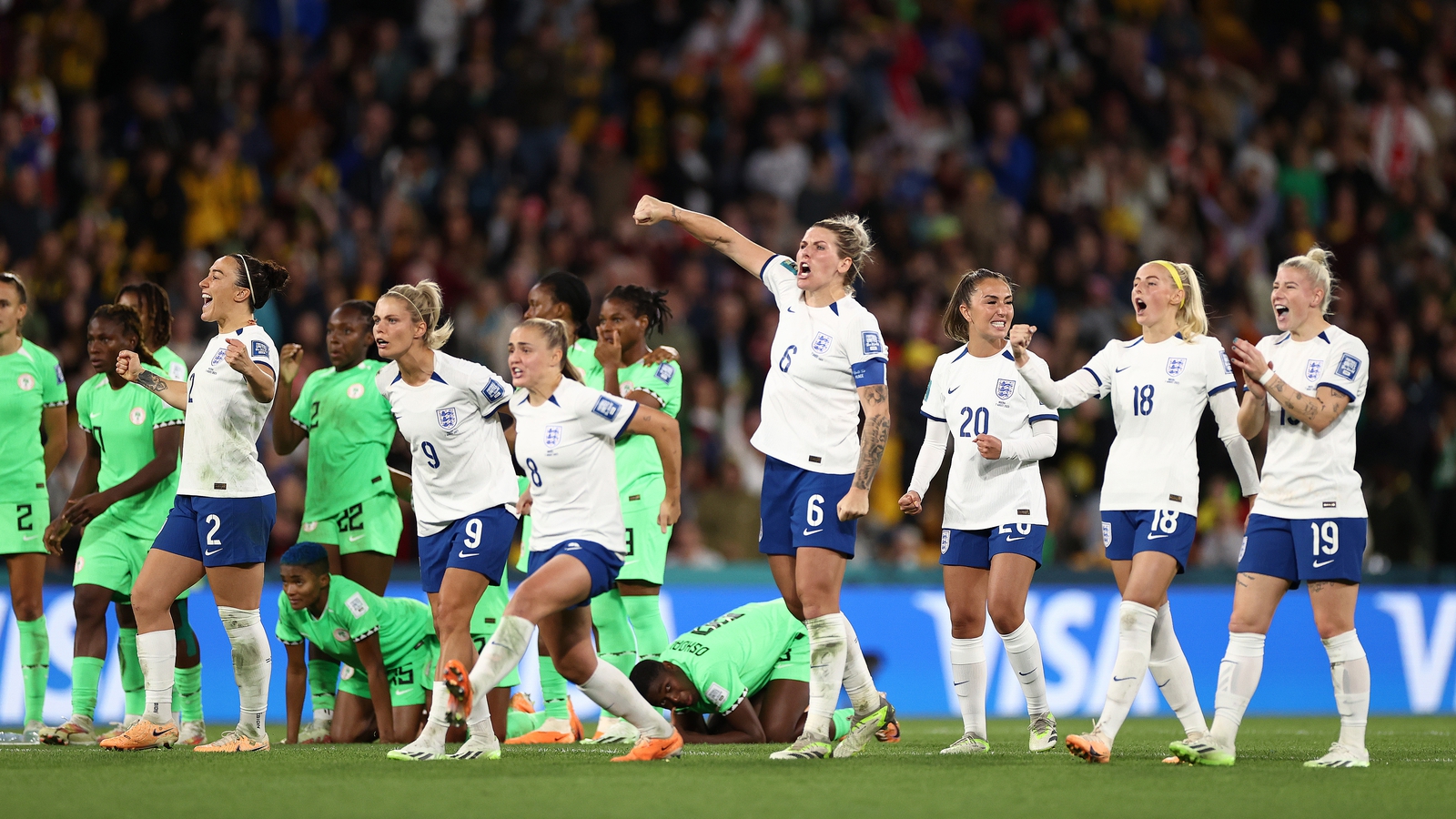 A step too far. Lauren James shown a red card in England's Women's