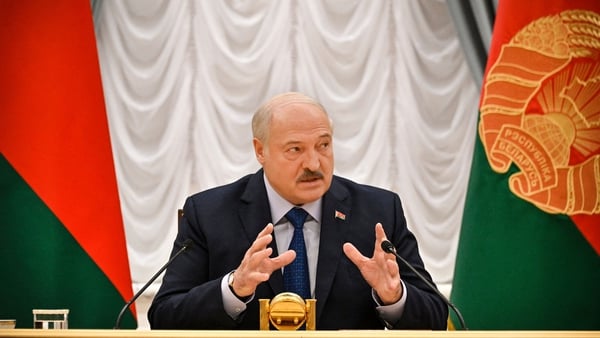 Alexander Lukashenko speaking to foreign journalists in Minsk in July