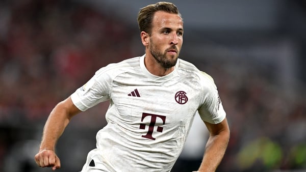 Harry Kane made his first appearance for Bayern Munich
