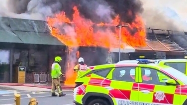 Fire breaks out at Newbridge McDonalds