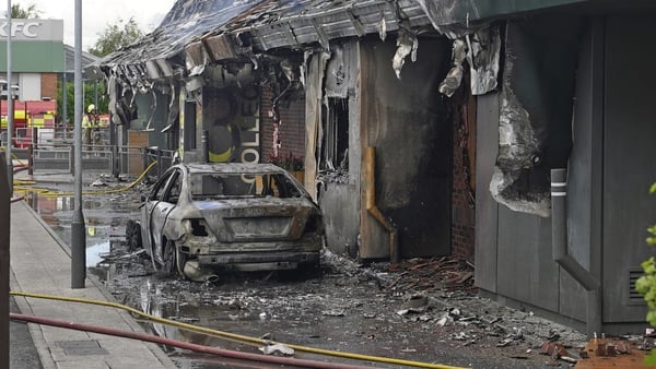 It is understood the blaze started after a car went on fire outside the restaurant