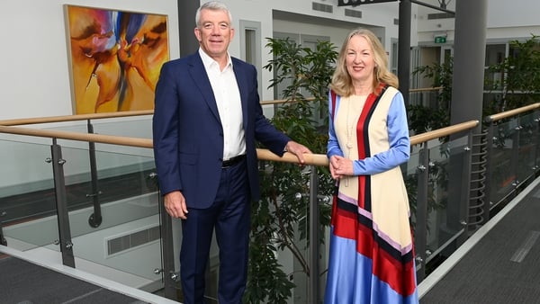 Glanbia - Glanbia's incoming CEO Hugh McGuire and outgoing managing director Siobhán Talbot