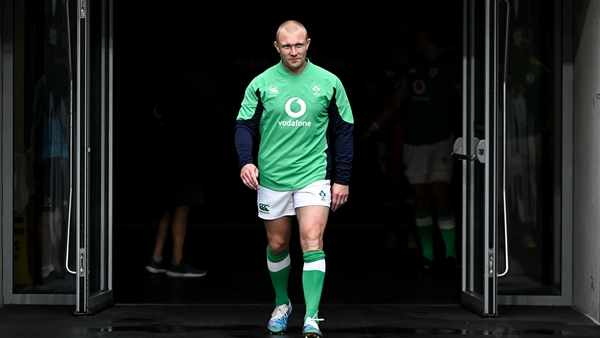 Earls is set to make his 100th Ireland appearance off the bench against England