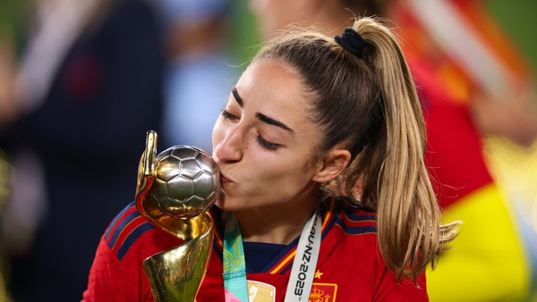 Olga Carmona heard the sad news after the match finished