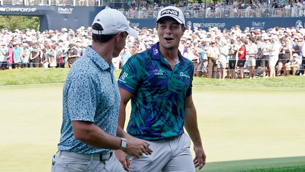 Rory McIlroy played alongside Viktor Hovland in the final round