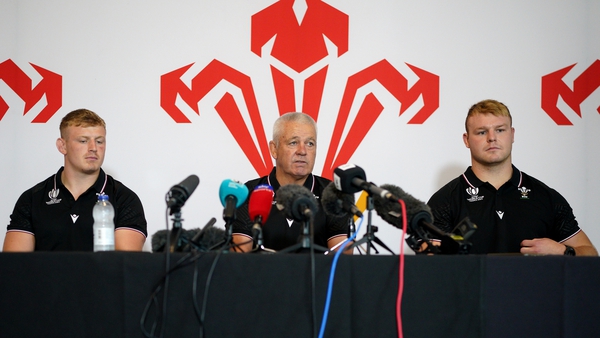 Jac Morgan, Warren Gatland and Dewi Lake address the media as Wales reveal their 33-man squad