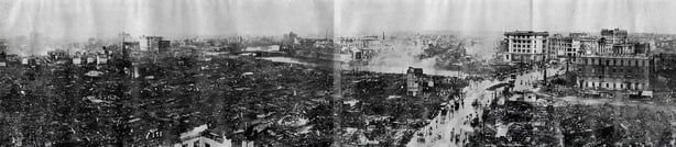 Desolation of Nihonbashi and Kanda after Kanto Earthquake Photo: Osaka Mainichi newspaper, 15 September 1923