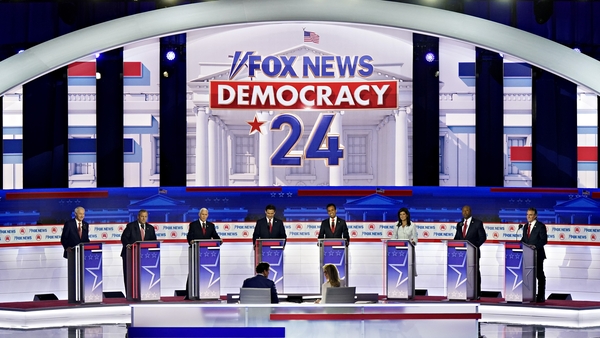 2024 Republican presidential candidates took part in the presidential debate at Fiserv Forum in Milwaukee