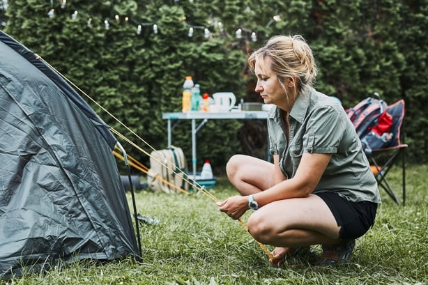 Practise putting up a tent at home (Alamy/PA)