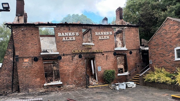 The landmark pub was famed for its wonky walls and floors due to mining-related subsidence