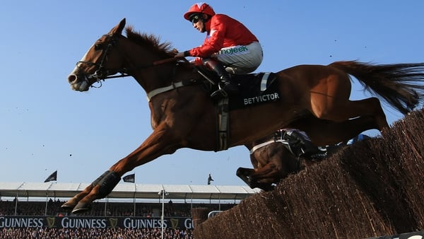 Sire De Grugy and Jamie Moore on their way to Champion Chase glory in 2014