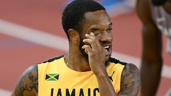 Jamaican sprinter Andrew Hudson